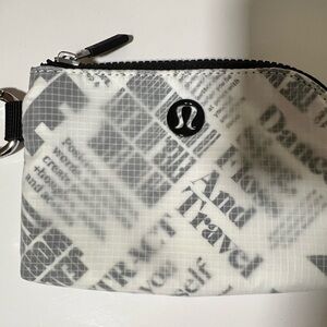 lululemon athletica Black and White women’s wristlet